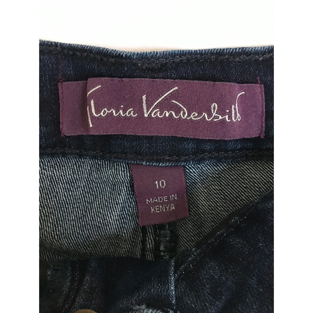 Gloria Vanderbilt Amanda High Rise Tapered Jeans Dark Wash Denim Mens Size 10